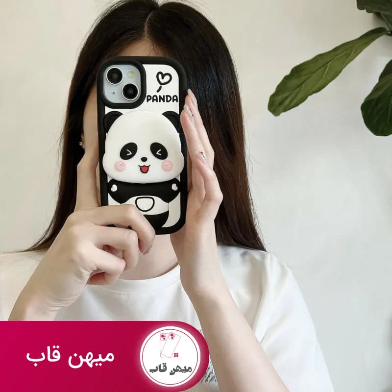 قاب گوشی پاندا کله آیینه ای آیفون - کد (۸۲۷۶۸)