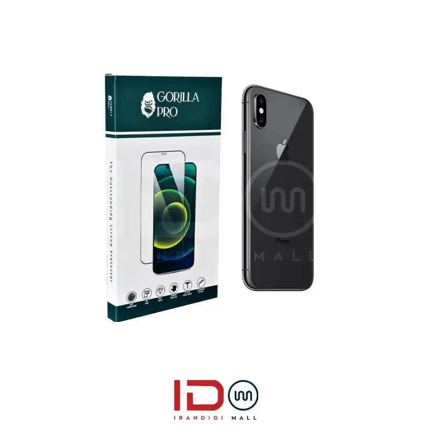 گلس و محافظ هیدروژلی (مات) بدنه گوشی اپل مدل iPhone X