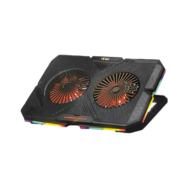 پایه خنک کننده لپ تاپ 2 فن RGB دی نت مدل DT-80