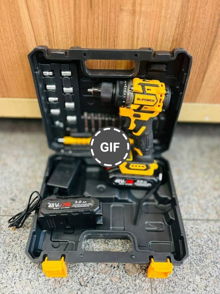 دریل شارژی براشلس طرح دیوالت سه نظام فلزی 48 ولت نئو پاور مدل NEO POWER 48VF