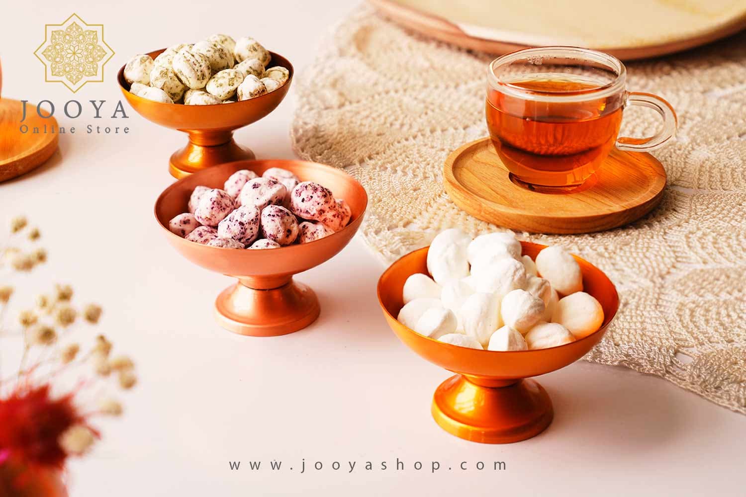 قندان مسی نقلی مدل آنیتا