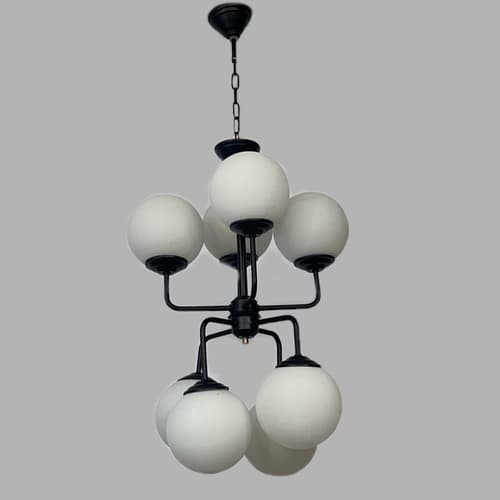 لوستر 8 شعله نورهام مدل مولکولی 8