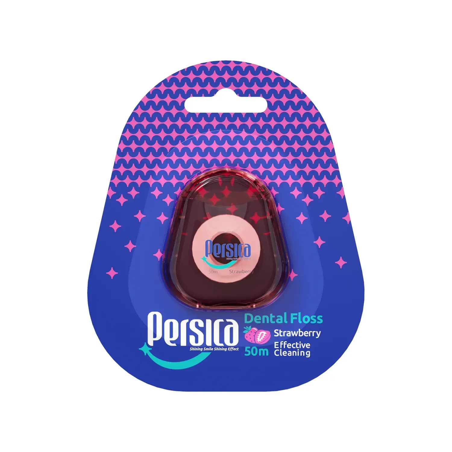 نخ دندان پرسیکا حاوی عصاره توت فرنگی