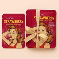 پک ۵ عددی ماسک ورقه ای لطیف کننده پوست توت فرنگی