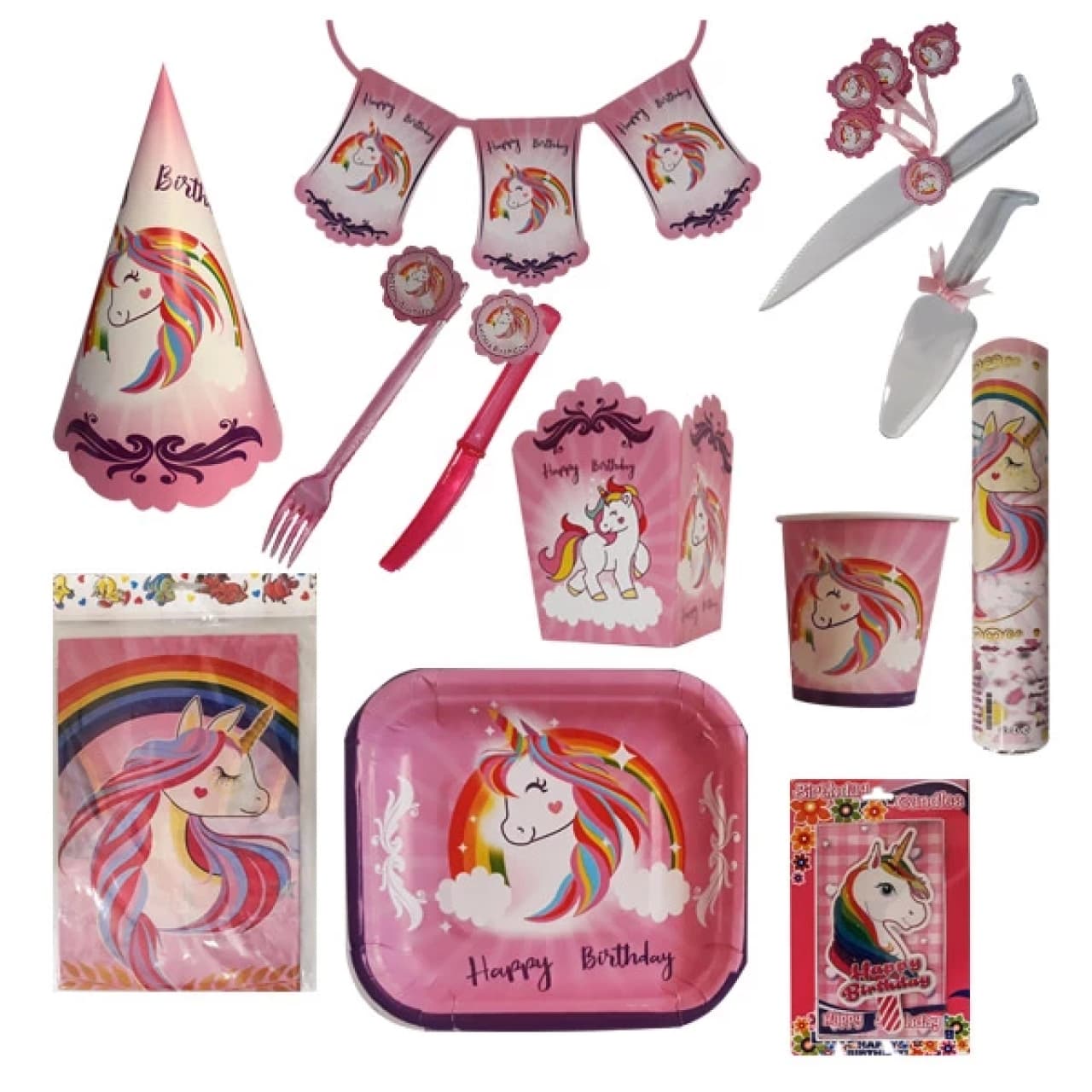 مجموعه 134 عددی تم تولد طرح اسب تک شاخ