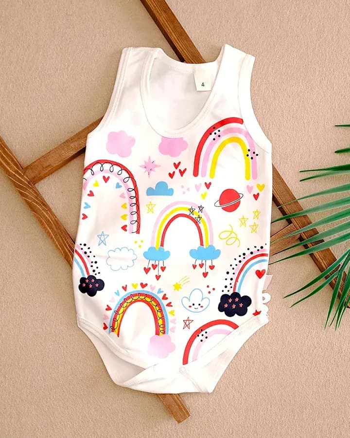 بادی نوزادی مدل رنگین کمان