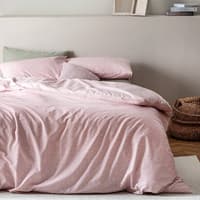 سرویس کاور لحاف دو نفره پنبه مادام کوکو اودت صورتی