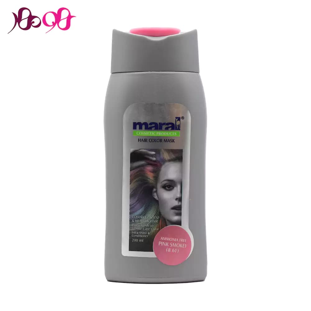 شامپو رنگساژ مارال (شماره 8.61 - رنگ صورتی اسموکی)