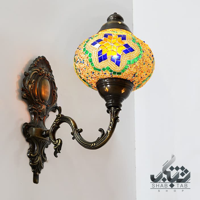 لوستر دیواری تک شعله مراکشی کد PW-1/2PM