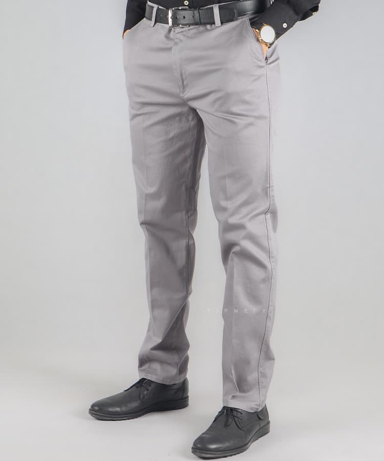 شلوار کتان مردانه راسته ساده 1014