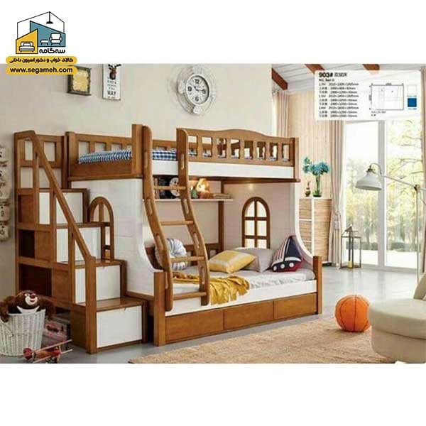 تخت خواب دوطبقه کد BTDP64