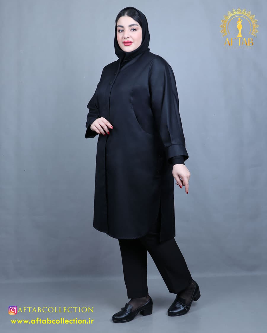 مانتو تنسل جیب هلال سایزبزرگ 5384