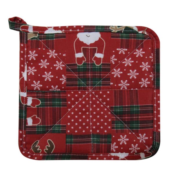 سورل دستگیره زمینه قرمز طرح آدم برفی