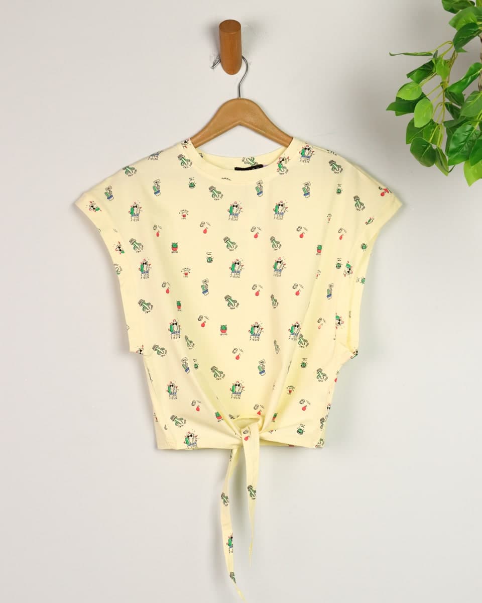 کراپ زنانه پایین گره ای 0521