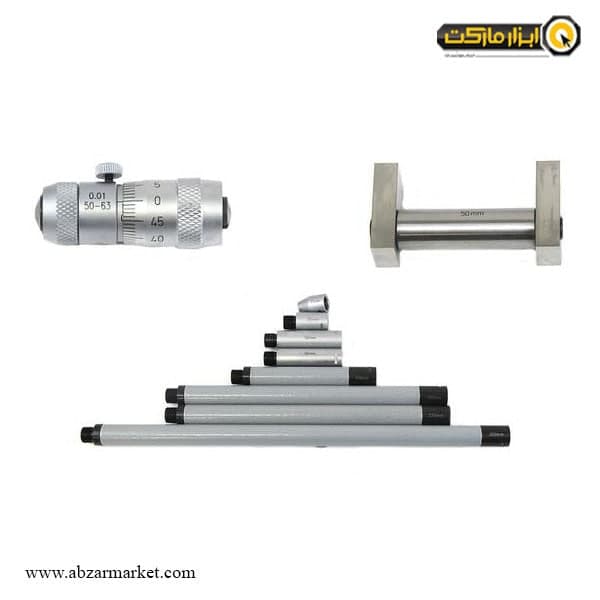 ست میکرومتر لوله اینسایز داخل سنج 1000-50 میلی متر (با گارانتی شرکتی) مدل 1000-3222