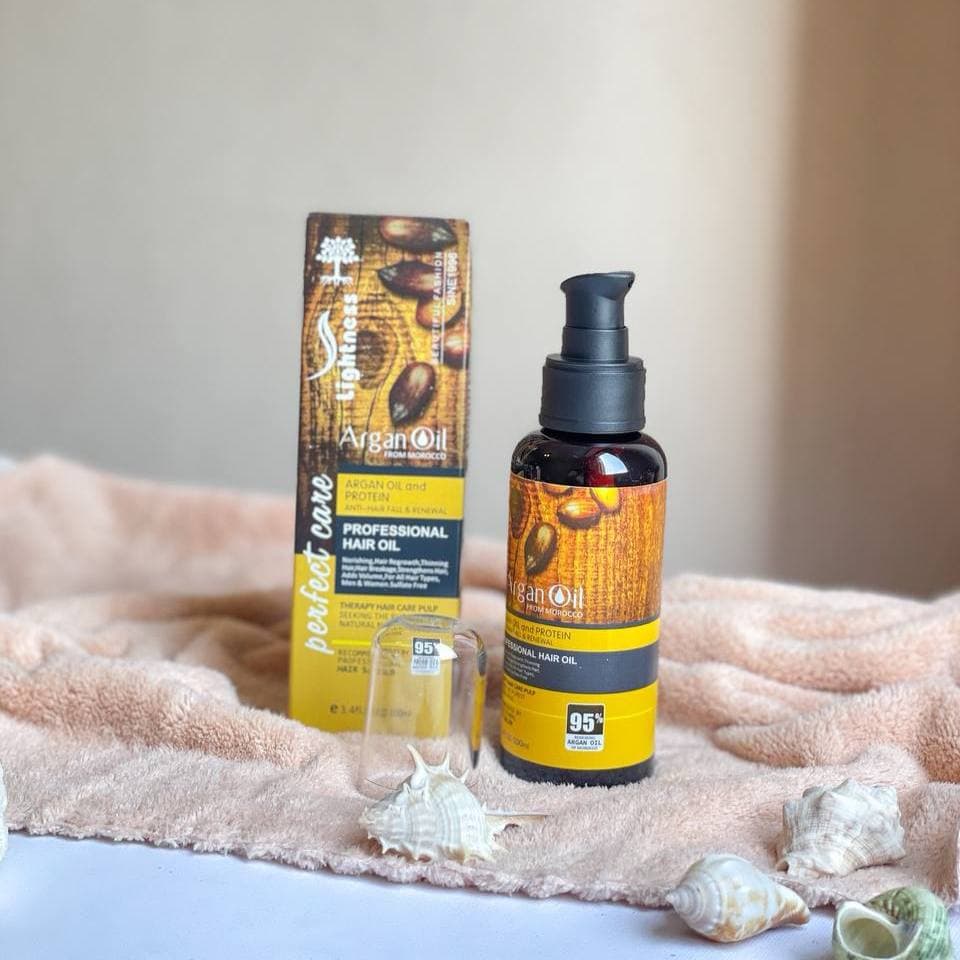 روغن مو آرگان لایتنس حجم 100 میل