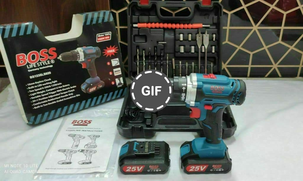 دریل شارژی 25 ولت صنعتی باس مدل BS123SLS20