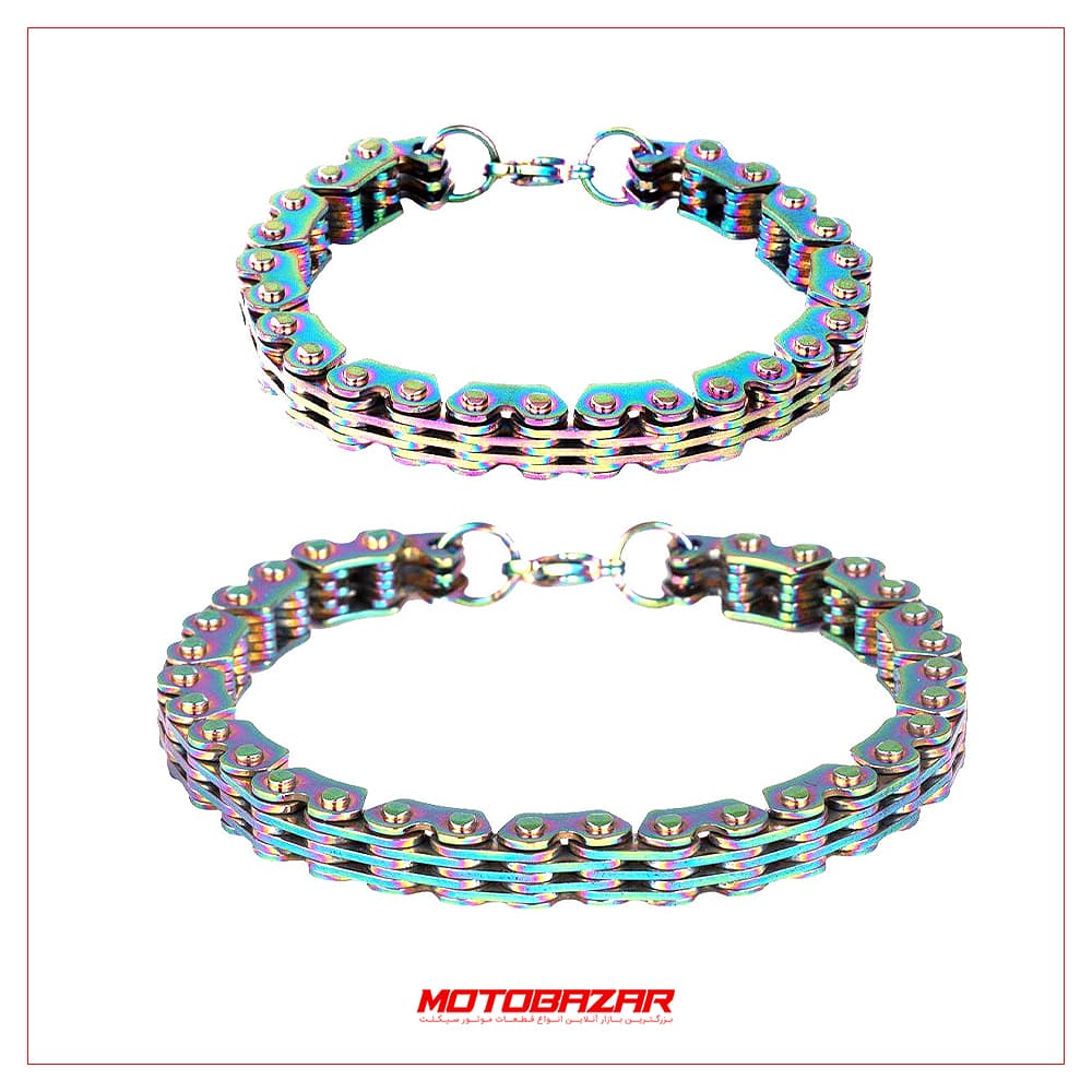 ست دستبند مردانه زنانه طرح زنجیر مدل B