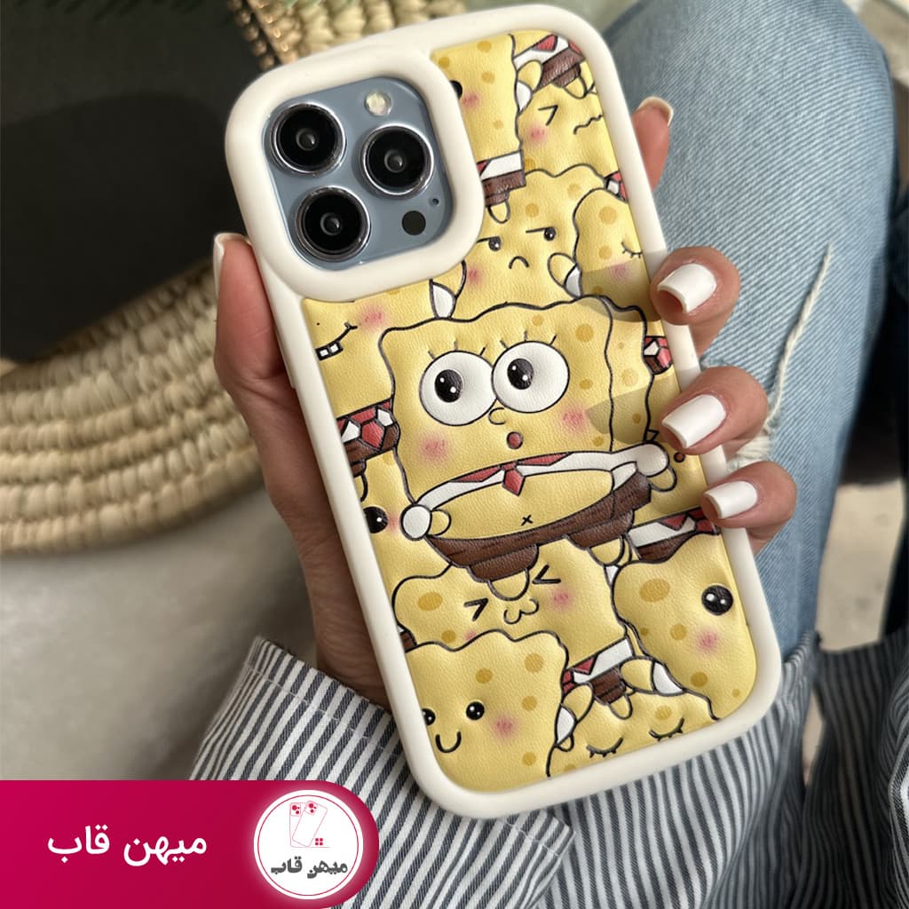 قاب گوشی آیفون باب اسفنجی تپل - کد (۲۲۷۳۷)