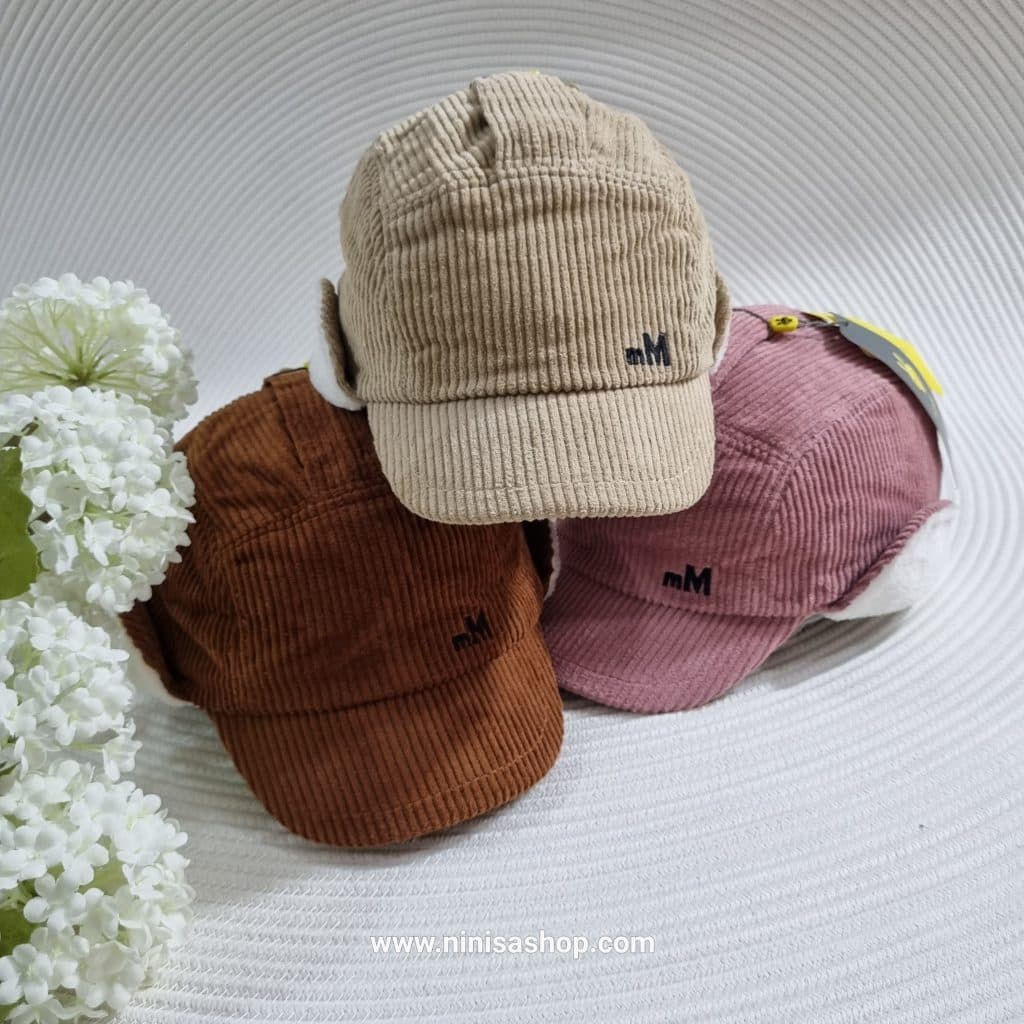 کلاه مخمل داخل خز خلبانی پاییزه زمستانه گوشبند دار وارداتی دخترانه پسرانه