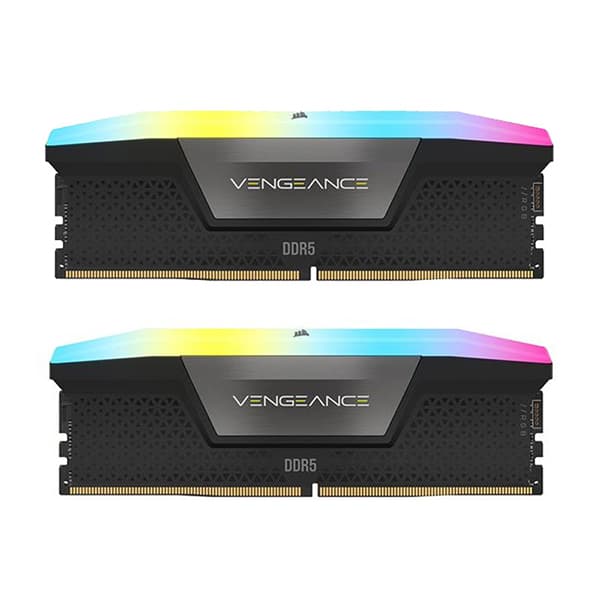 رم دسکتاپ کورسیر مدل Vengeance RGB DDR5 2x32GB CL40 5200Mhz ظرفیت 64 گیگابایت