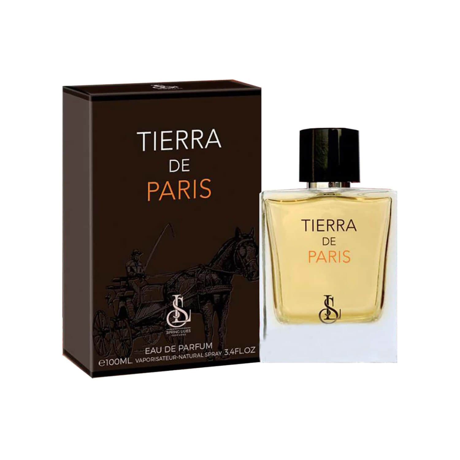 ادو پرفیوم مردانه اسپرینگ لیلیز مدل Tierra De Paris حجم 100 میلی لیتر با پکیج Soft
