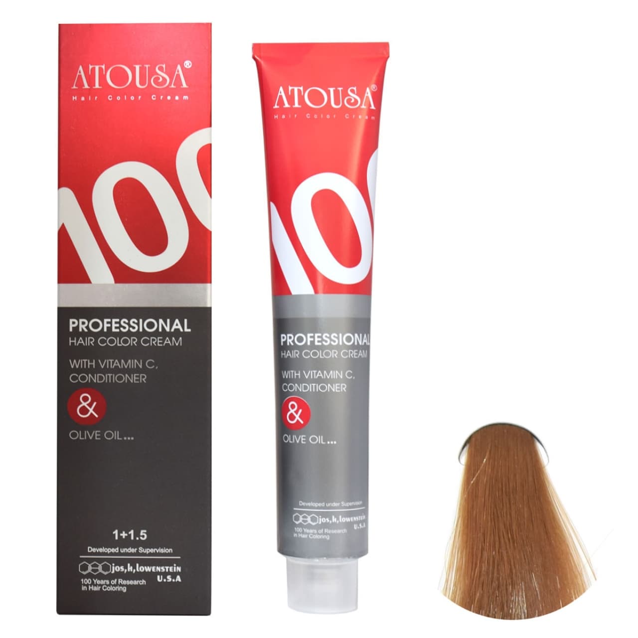 رنگ مو آتوسا شماره 7/31 حجم 100 میلی لیتر رنگ بلوند بژ متوسط