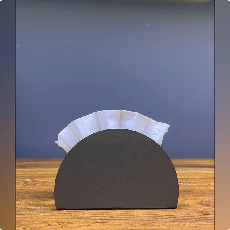 جا دستمالی فلزی نیم دایره ساور کد M7