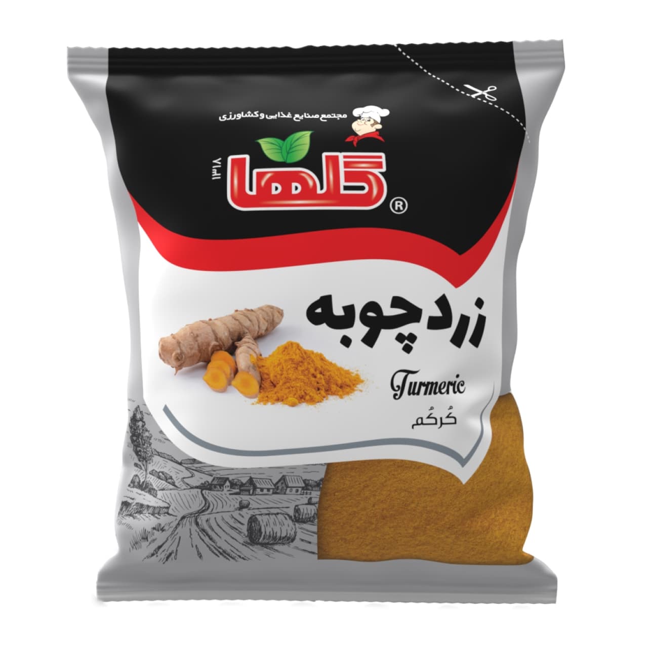 زردچوبه گلها حجم 200 گرم – سلفونی