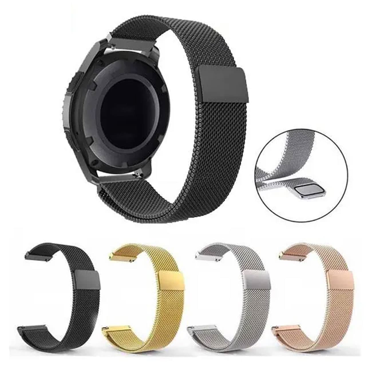 بند فلزی مگنتی ساعت هوشمند سامسونگ 20 میلیمتری کوتتسی W20 WH5230-20