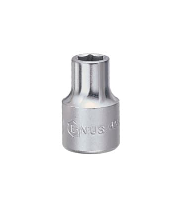 بکس کوتاه سایز 14 درایو 3/8 سفید 6پر جنیوس GENIUS مدل 323214