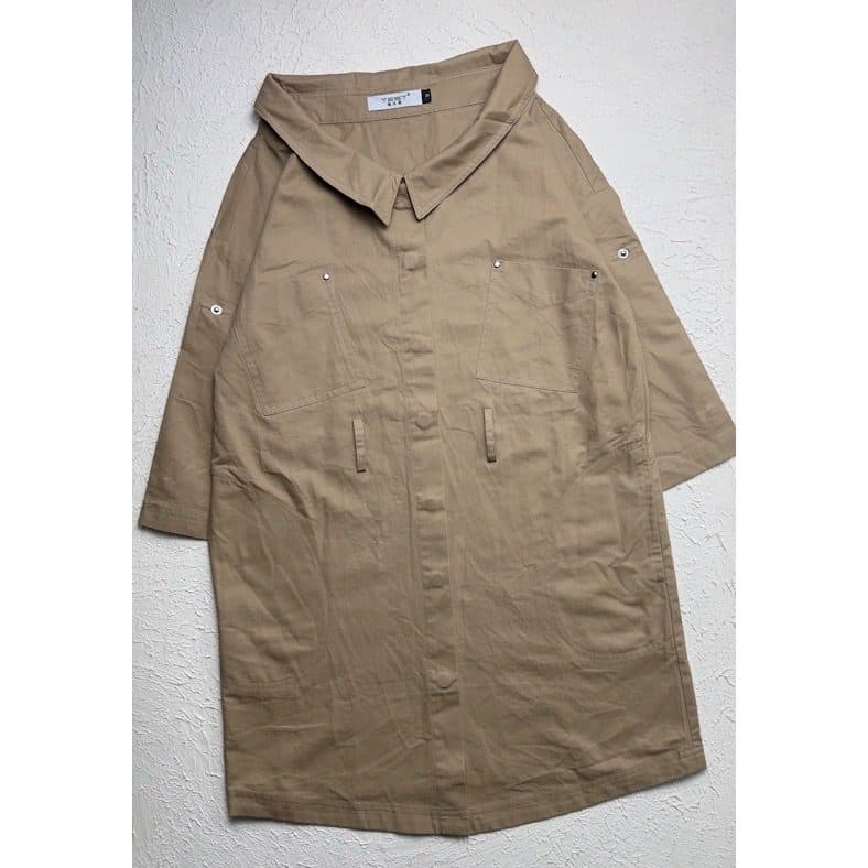 مانتو کتان کرم