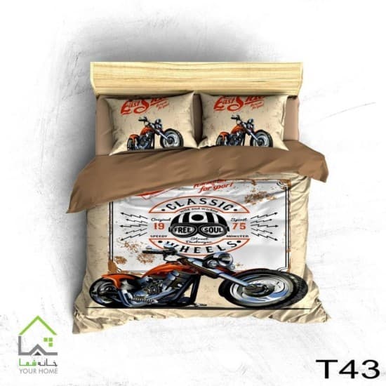 روتختی تک نفره سه بعدی پسرانه موتورسیکلت