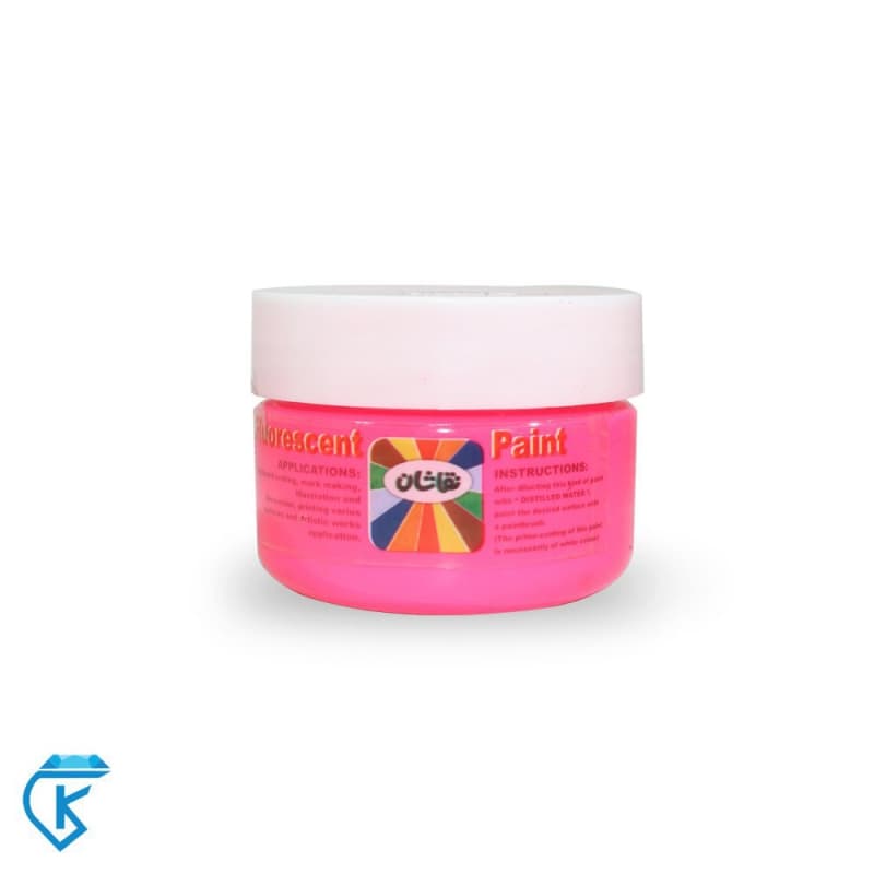 رنگ اکریلیک فلورسنت (شبرنگ) ربعی صورتی نقاشان