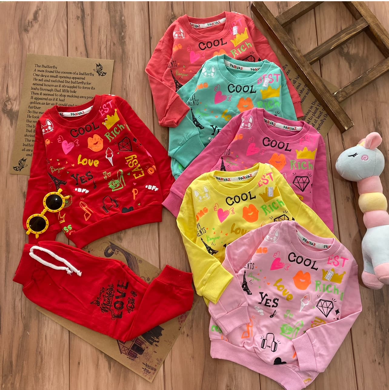 بلوز شلوار تاج و الماس5122