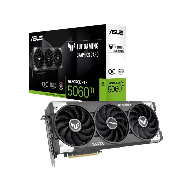 کارت گرافیک ایسوس مدل TUF Gaming GeForce RTX 5060 Ti 16GB GDDR7 OC Edition