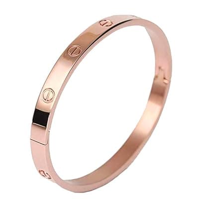 دستبند طرح کارتیر رزگلد کد B19