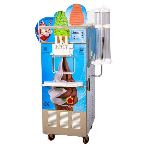 دستگاه بستنی ساز قیفی نیکنام سه فاز مدل پمپی 1.5 اسب