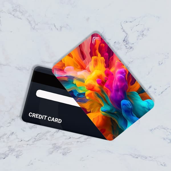 استیکر کارت بانکی مدل فانتزی رنگی کد CAE366-K