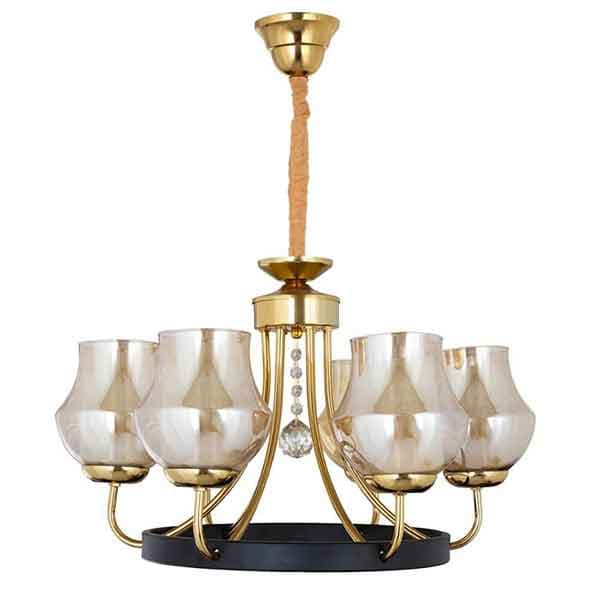 لوستر 6 شاخه مدرن مدل پادمیرا