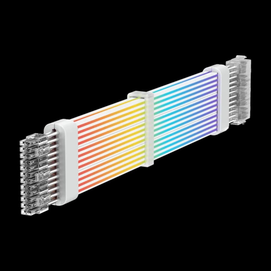 کابل اسلیو گیم مکس ARGB Extension 3x8pin GPU Sleeve WHITE