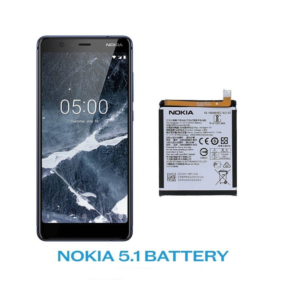 باتری اصلی گوشی نوکیا Nokia 5.1 مدل فنی HE321