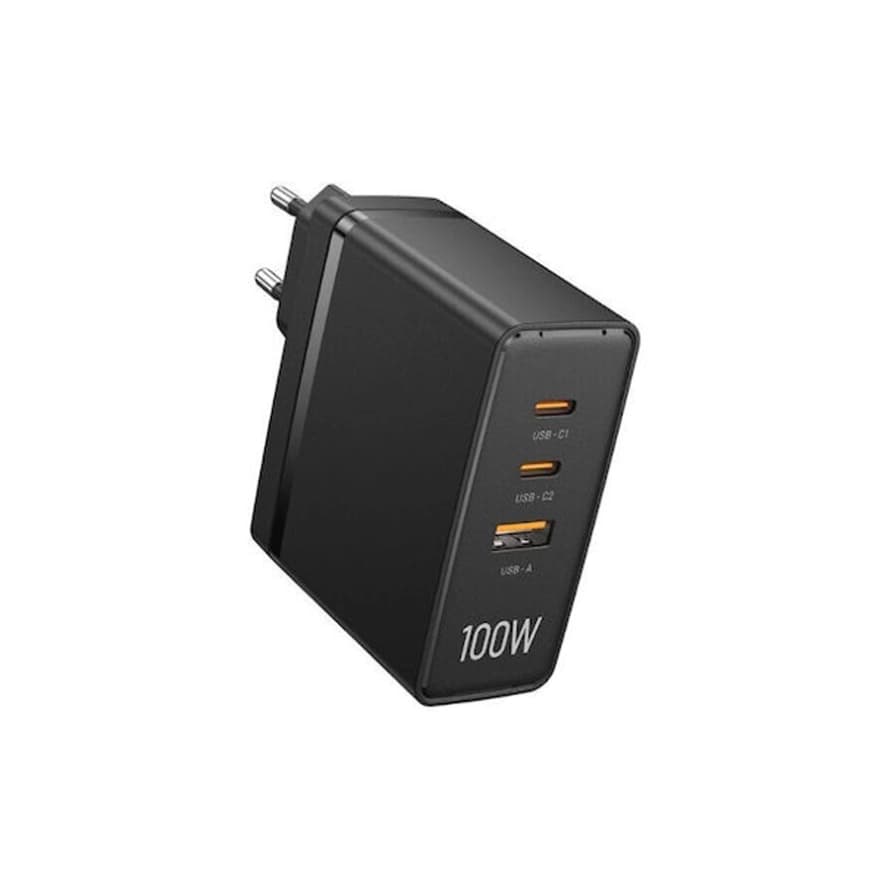 شارژر دیواری 100 وات سه پورت ونشن مدل (C+C+A) GaN Charger