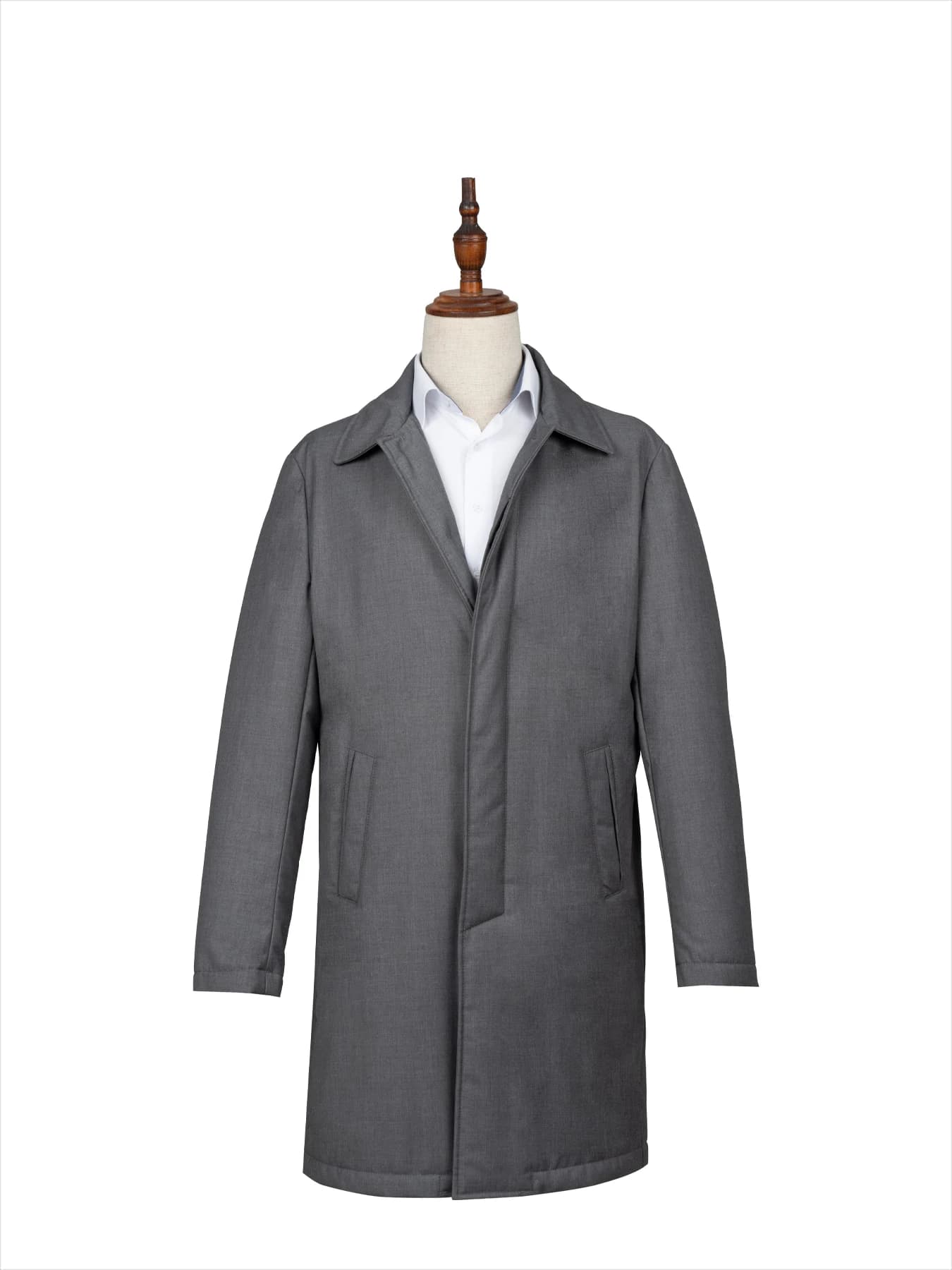 بارانی طوسی ساده ال سی من 7