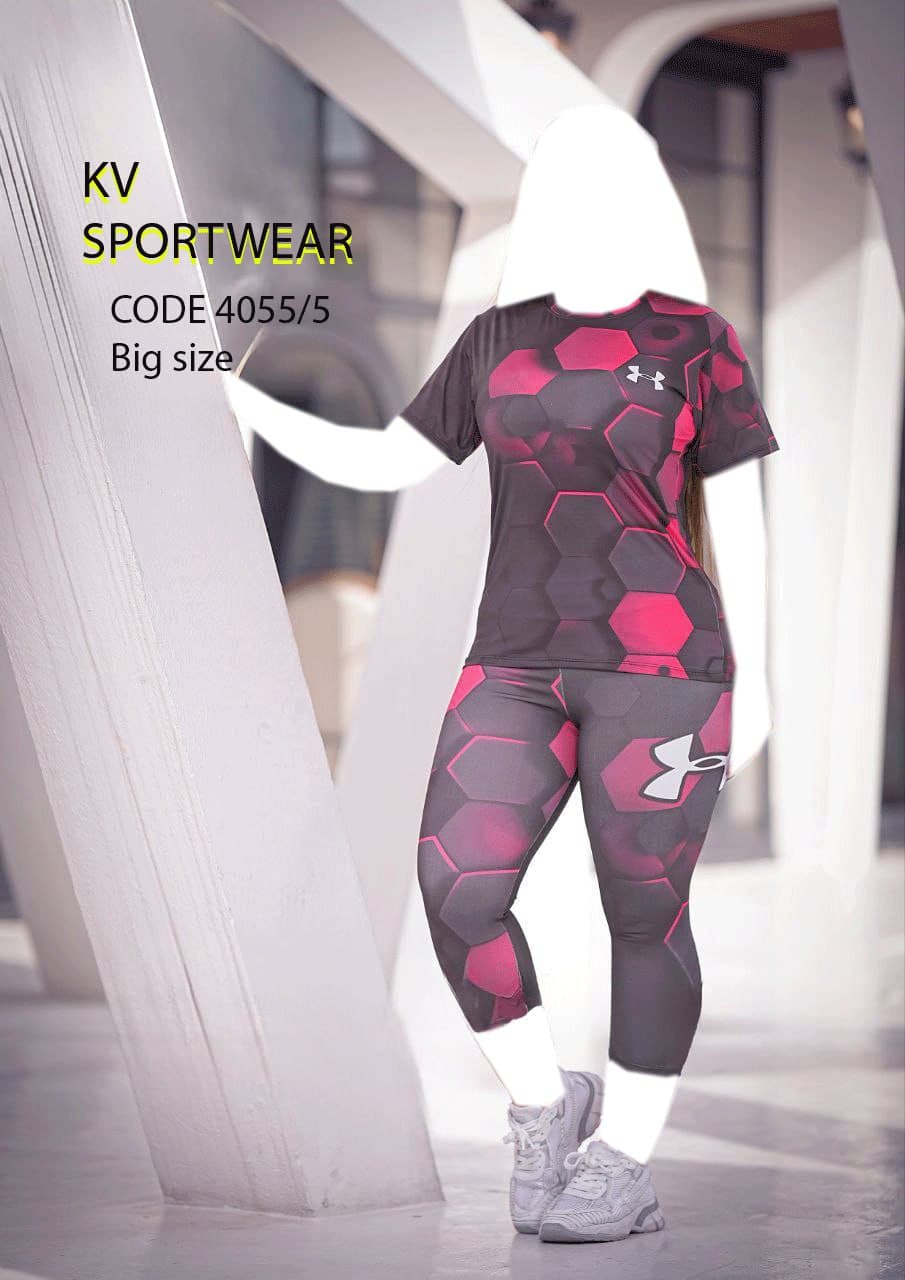 ست تیشرت لگ برمودا سایز بزرگ ورزشی زنانه UNDER ARMOUR کد 002