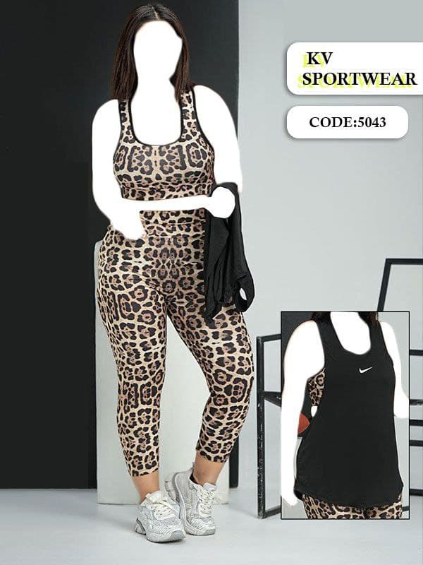 سه تیکه بیگ سایز ورزشی زنانه NKE کد 001