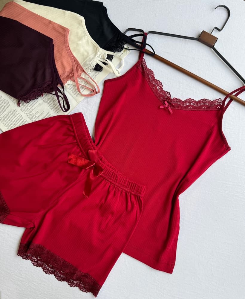 ست تاپ شورتک فروزان کد 1061