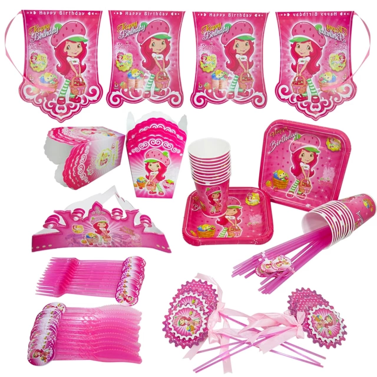 مجموعه 90 عددی تم تولد مدل Strawberry