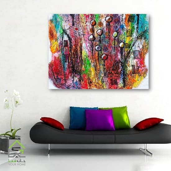 تابلو دیواری طرح رنگ دانه