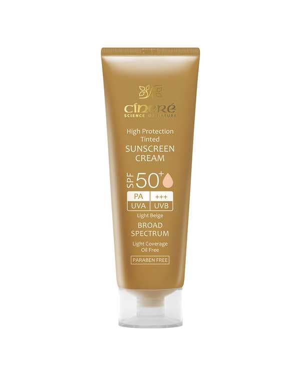 کرم ضد آفتاب رنگی SPF50 سینره Cinere بژ روشن 50ml
